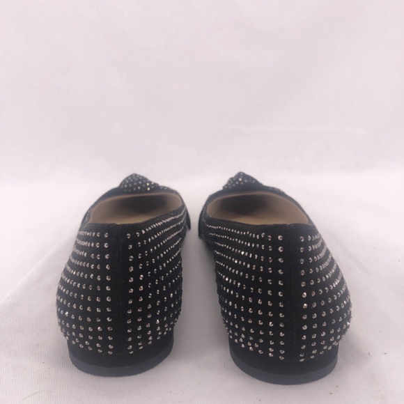 Ann Taylor Black Camryn Studded Bow Flat - Picture 5 of 7